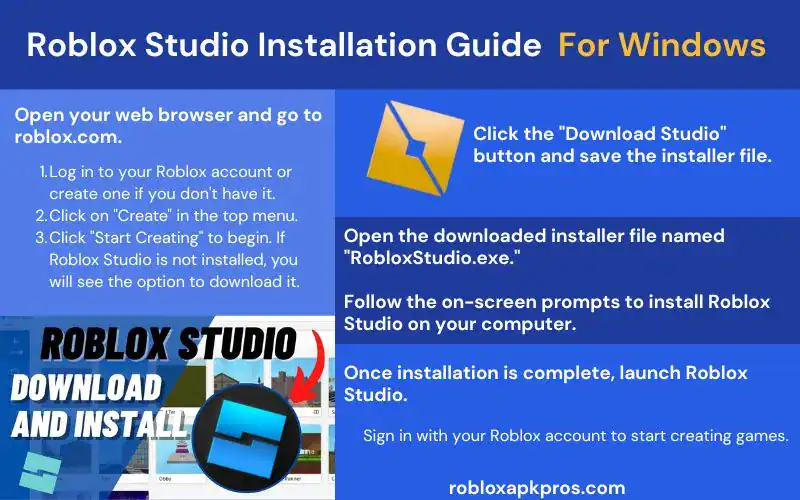 Roblox Studio Installation for Windows