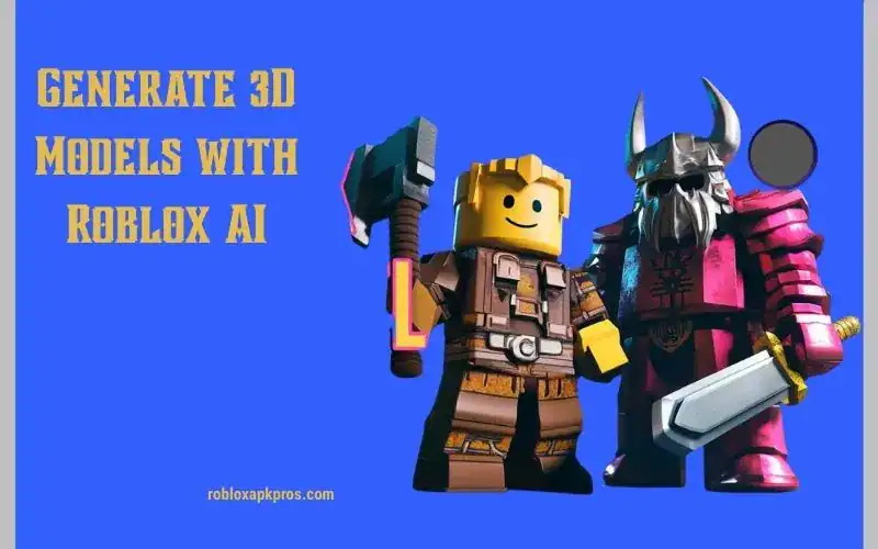 Generate 3D Models with Roblox AI